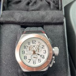 Swiss Legend Watch Gold Bezel Rubber Strap New