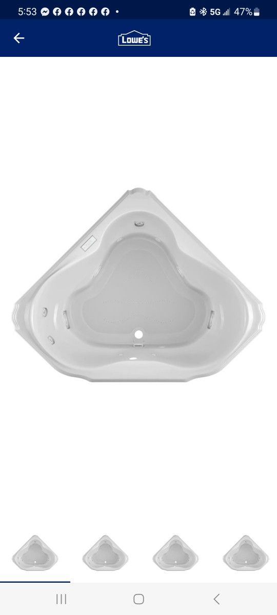 Jacuzzi Marineo Air Bathtub...new