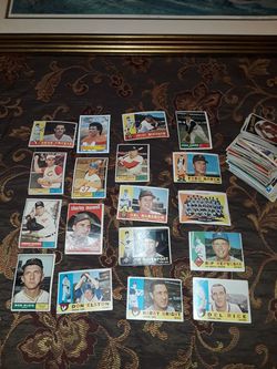 Late 1950 early 60's baseball cards.