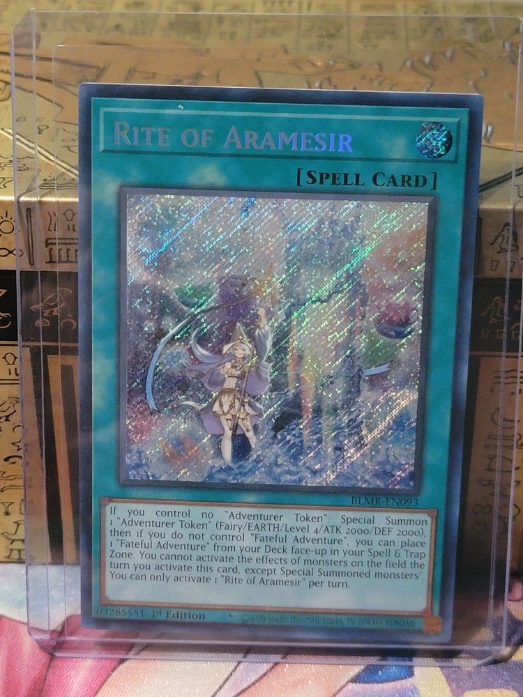 Yugioh Rite of Aramesir Battle Of Legends Monstrous Revenge Secret Rare 1st ED