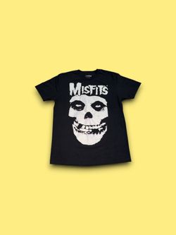 Misfits Rock Band Classic Skull Logo Men's Black T-Shirt Sz Medium