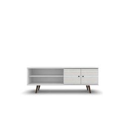 Mid-Century Modern 63" TV Stand - White