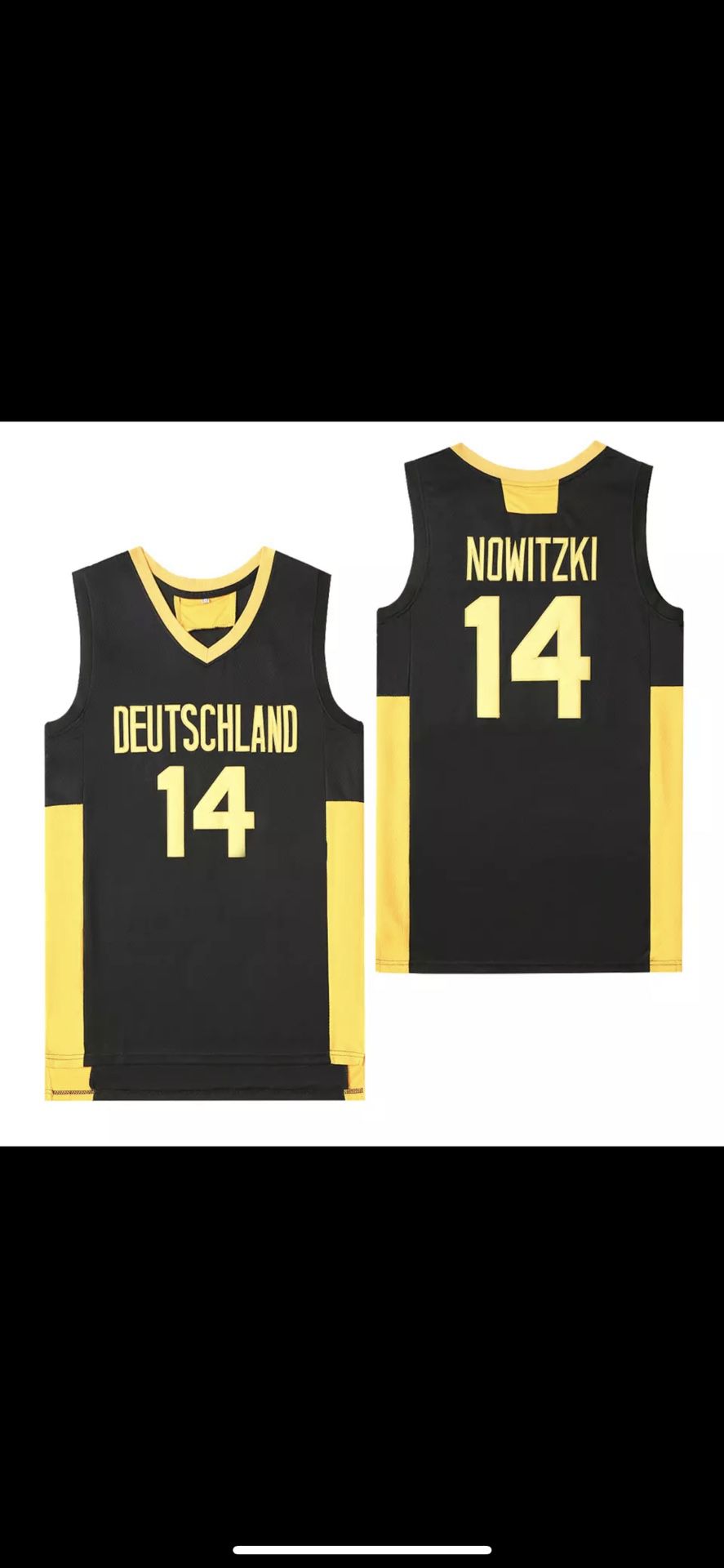 New Custom Dirk Nowitzki Team Germany Jersey Size 2XL 