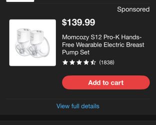 Momcozy S12 Wearable Electric Breast Pump Set