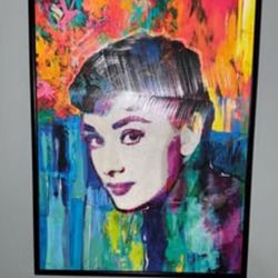 Audrey Hepburn Watercolor Painting