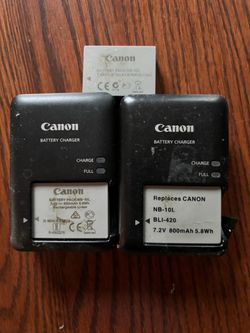 Canon Batteries with chargers