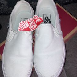 White Vans Size 8