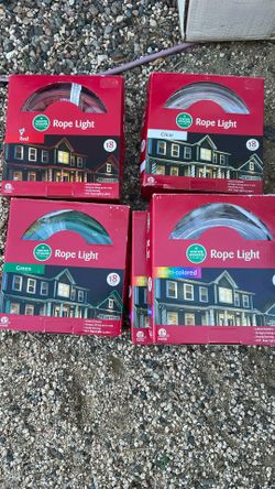 Xmas Rope Lights New In Box (5) Total 