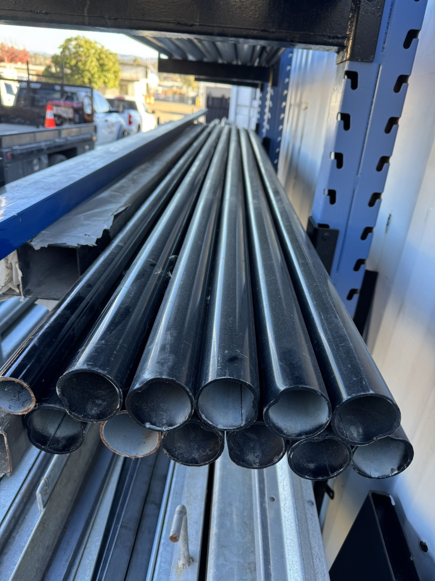 10 ht. Black Chain link and Black 2-3/8” Fence Posts