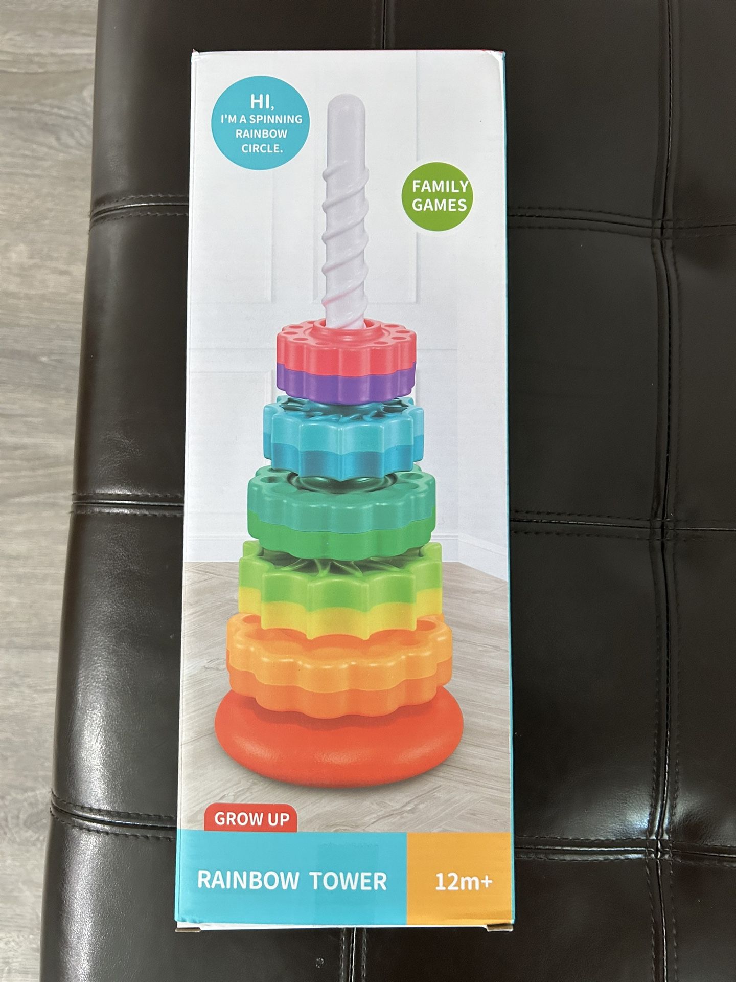 Rainbow Toddler Tower Baby Toy New