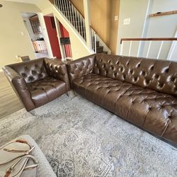 Macy’s Purchased Leather Couch Set!  