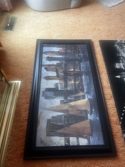 artwork, Beautiful and Big, New York skyline, the largest is 48“ x 30“, both pieces for $89,will go fast