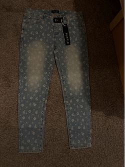 Purple jeans