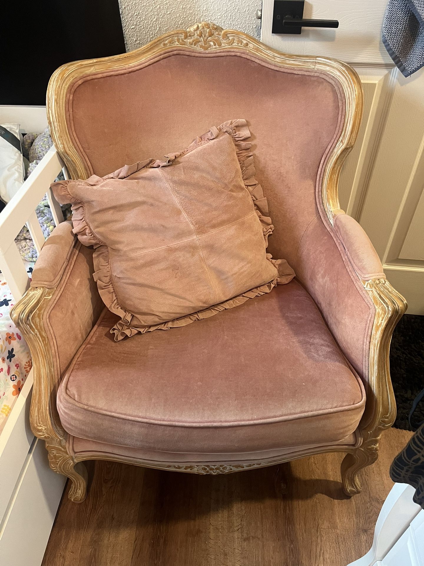 Antique Pink Armchair