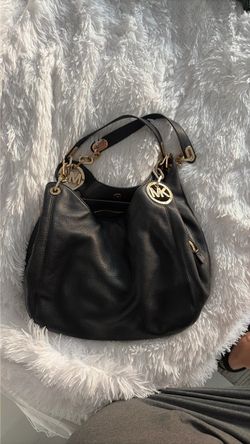 Michael Kors Black Leather Hobo Bag