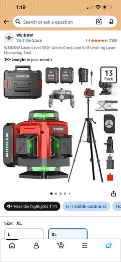 Laser level , measuring tool
