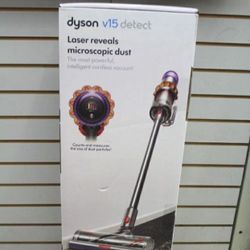 New Dyson V15 Detect Vacuuming 