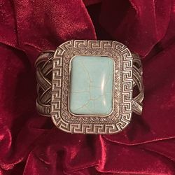 One Of A Kind Vintage Turquoise Style Cuff Bracelet 