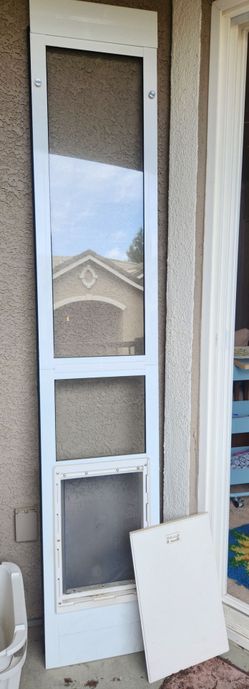 Dog door for sliding door