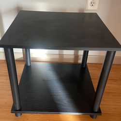 $5 Side Table  With 2 Tier Storage Shelf