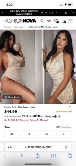 Fashion Nova Backless Mini Dress