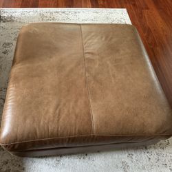 Extra Large Leather Ottoman