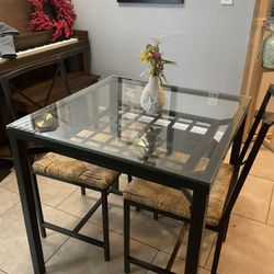 Table W/2 Chairs&stool