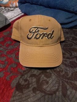 Vintage Ford Hat Adult Snapback Brown Canvas Dad Workwear Utility Gorpcore