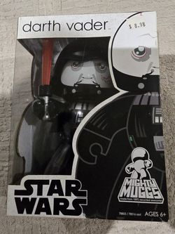 STAR WARS DARTH VADER & Lightsaber Mighty Muggs 6 inch FIGURE 2008 Hasbro