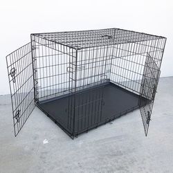 (New) $75 Folding X-Large 48” Dog Cage Crate Kennel 48x29x32” 