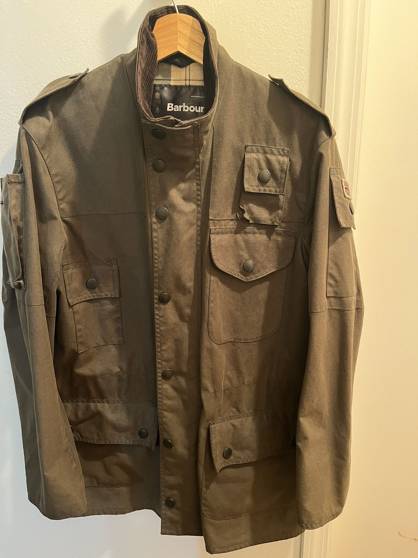 Barbour Cowen Commando Jacket Made In England Size 36