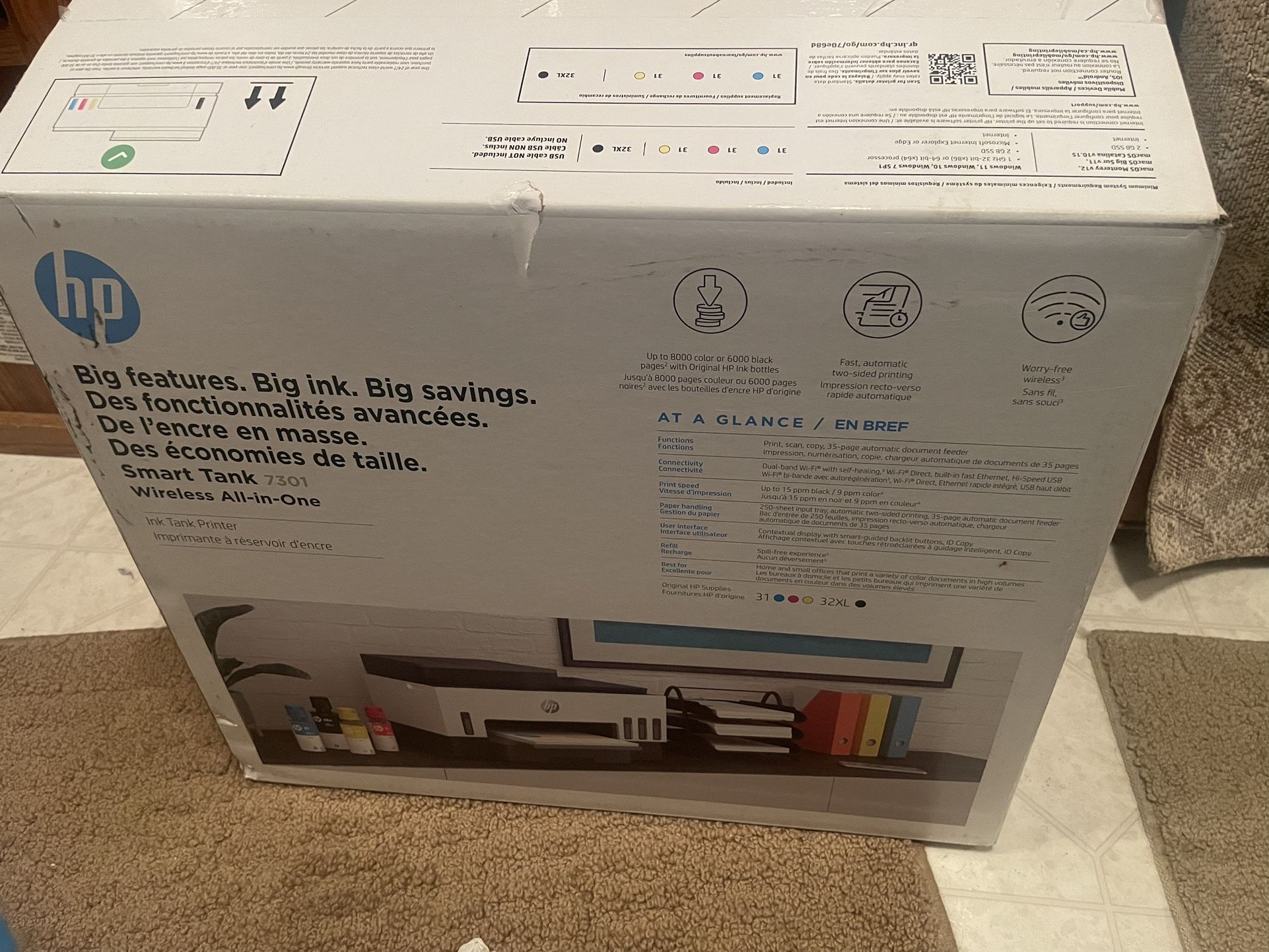Hp Smart Tank Printer 7301