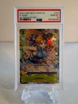 2024 One Piece OP06 EN - O-Nami #101 Alternate Art 🔥PSA 10🔥