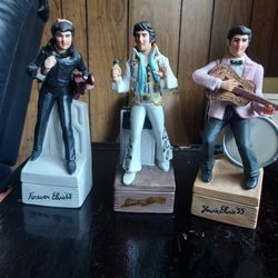 Vintage Elvis Whiskey Decanter Musicboxes 