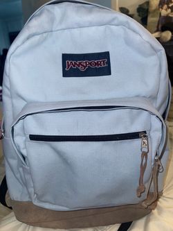 Jansport light blue backpack