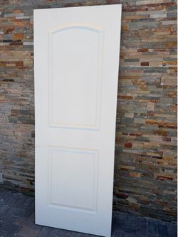 JELD-WEN 30 in. x 80 in. Caiman 2 Panel No Bore Solid Core Primed Molded Composite Interior Door Slab