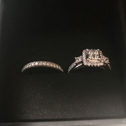 Diamond Wedding Ring and Engagement Ring