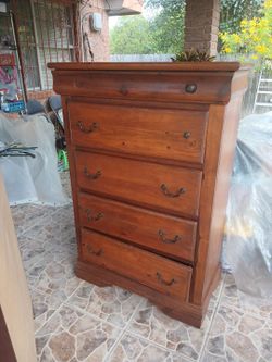 Light wood tone chest