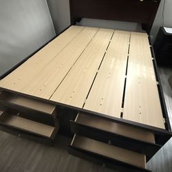 Queen Sized Platform Bed Set