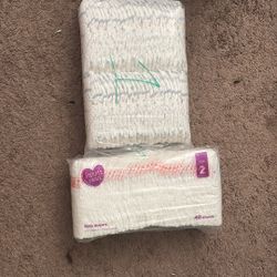Size 1 and 2 Diapers