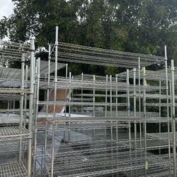 3 Tier Wire Adjustable Metal Shelf