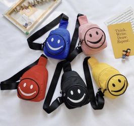 Toddler/youth Happy Face Crossover Bags 