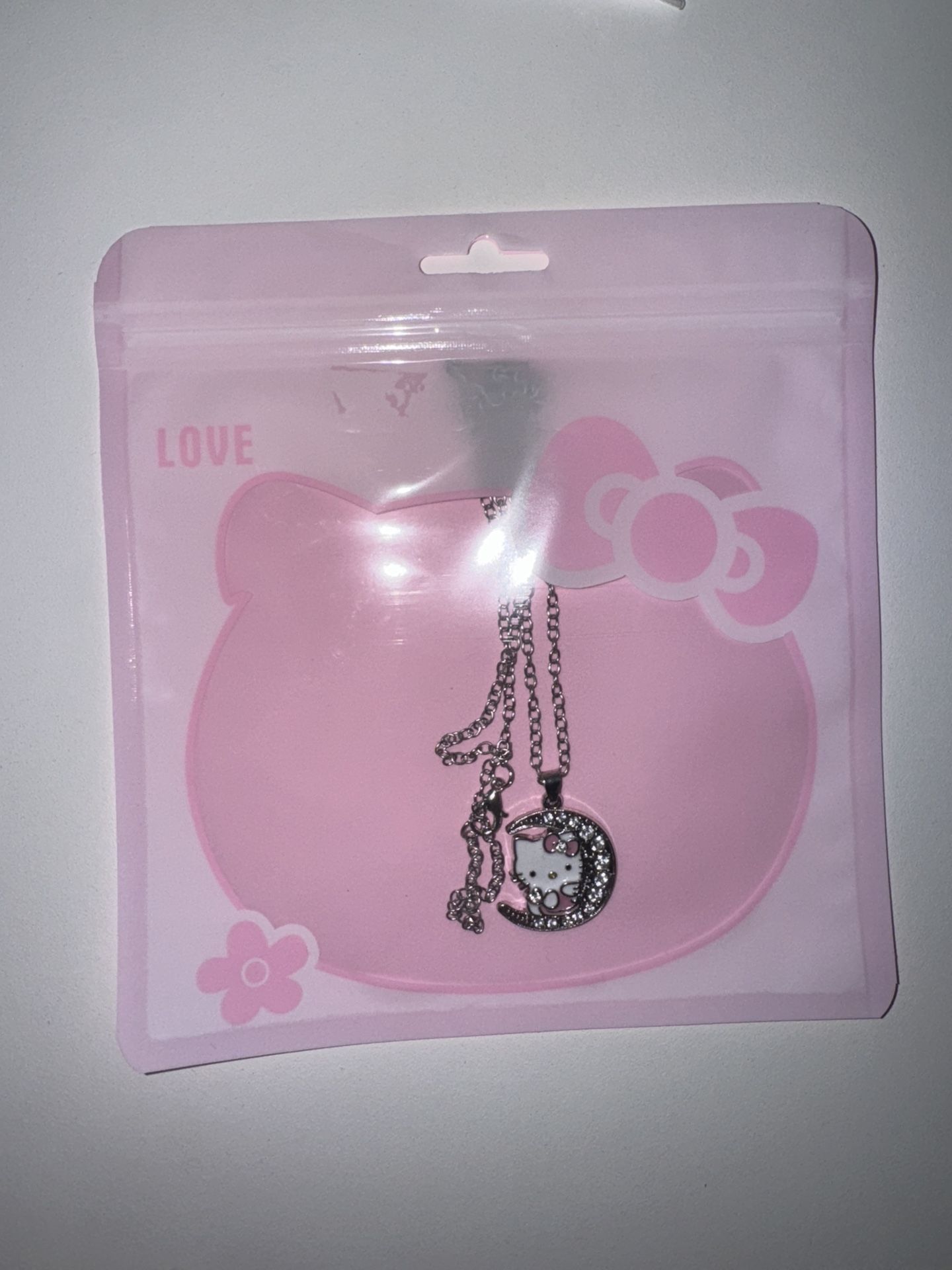 Brand New Hello Kitty Moon Necklace Gift