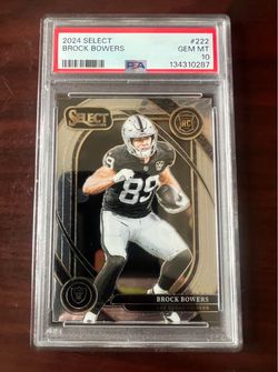 Brock Bowers 2024 Select Rookie RC PSA 10 #222