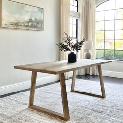 6FT X 3FT Solid Wood Modern Rustic Farmhouse Dining Table 