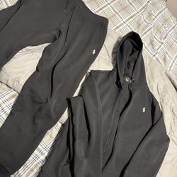 Polo Set Black And White Logo Sz M