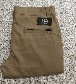 NEW MENS VOLCOM DARK KHAKI PANTS