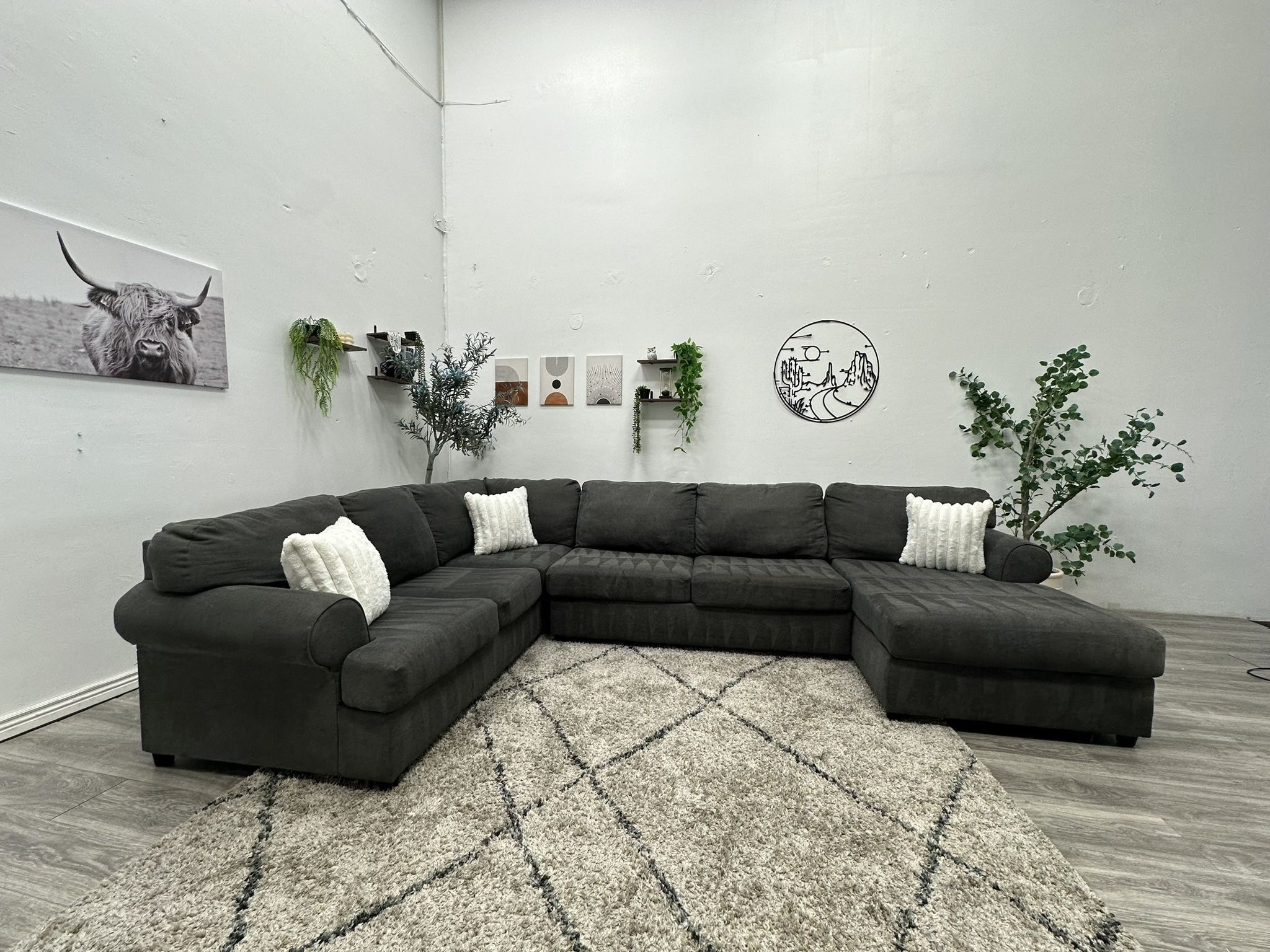 Gray Sectional Couch - Free Delivery