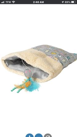 NEW Whisker City® Sherpa Crinkle Sack Cat Toy ** Retails For $14 An Absolute Steal @$8 !!**