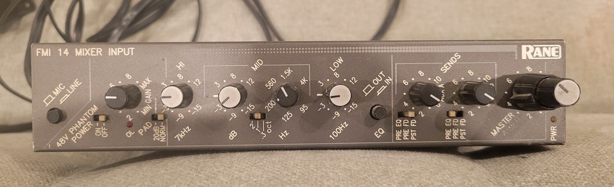 RANE FMI 14 Mixer input preamp EQ
Vintage analog